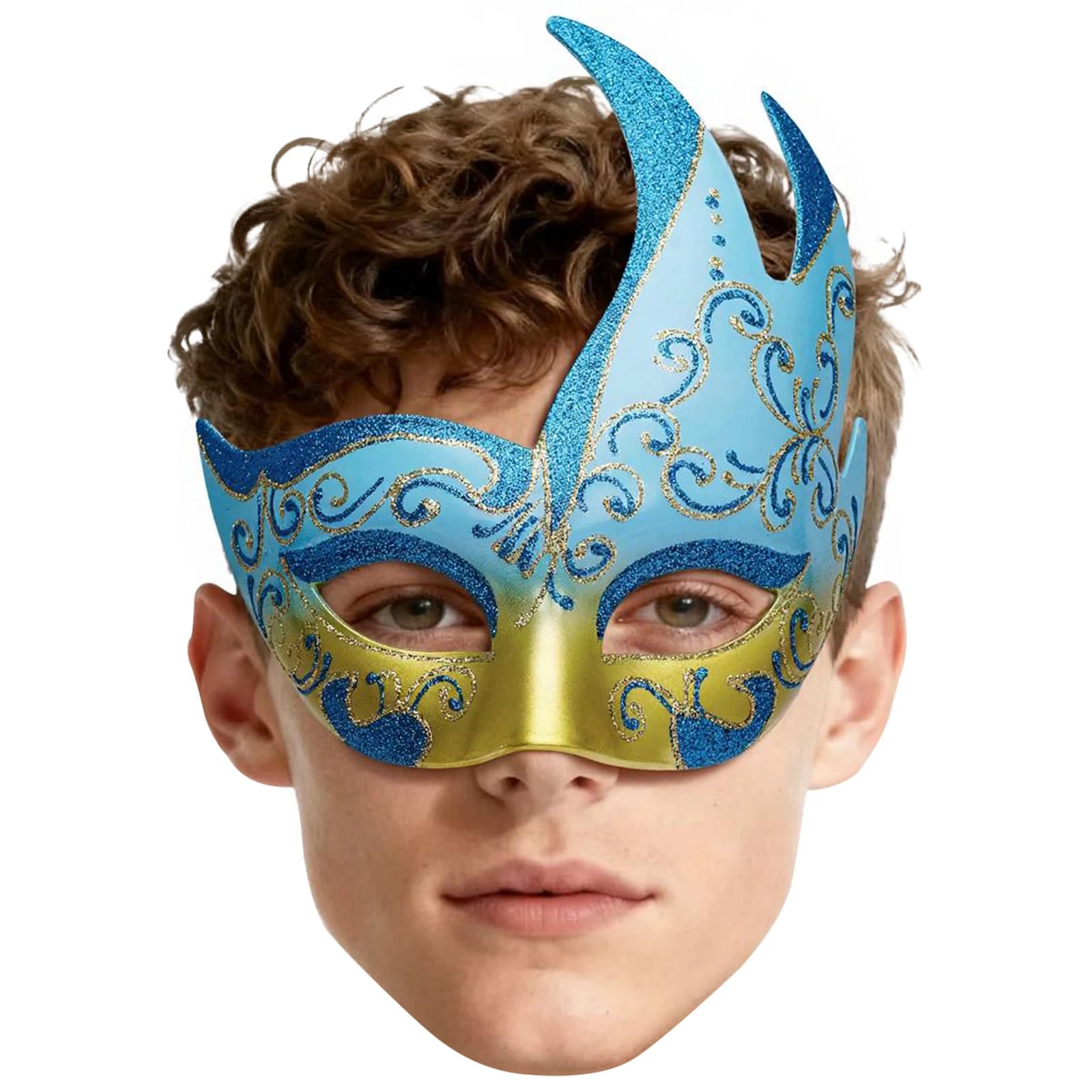 Maschera da ballo a mezza faccia, maschera veneziana per carnevale, maschera da ballo di alta qualità adatta per festival, balli e feste - Disponibile in più colori
