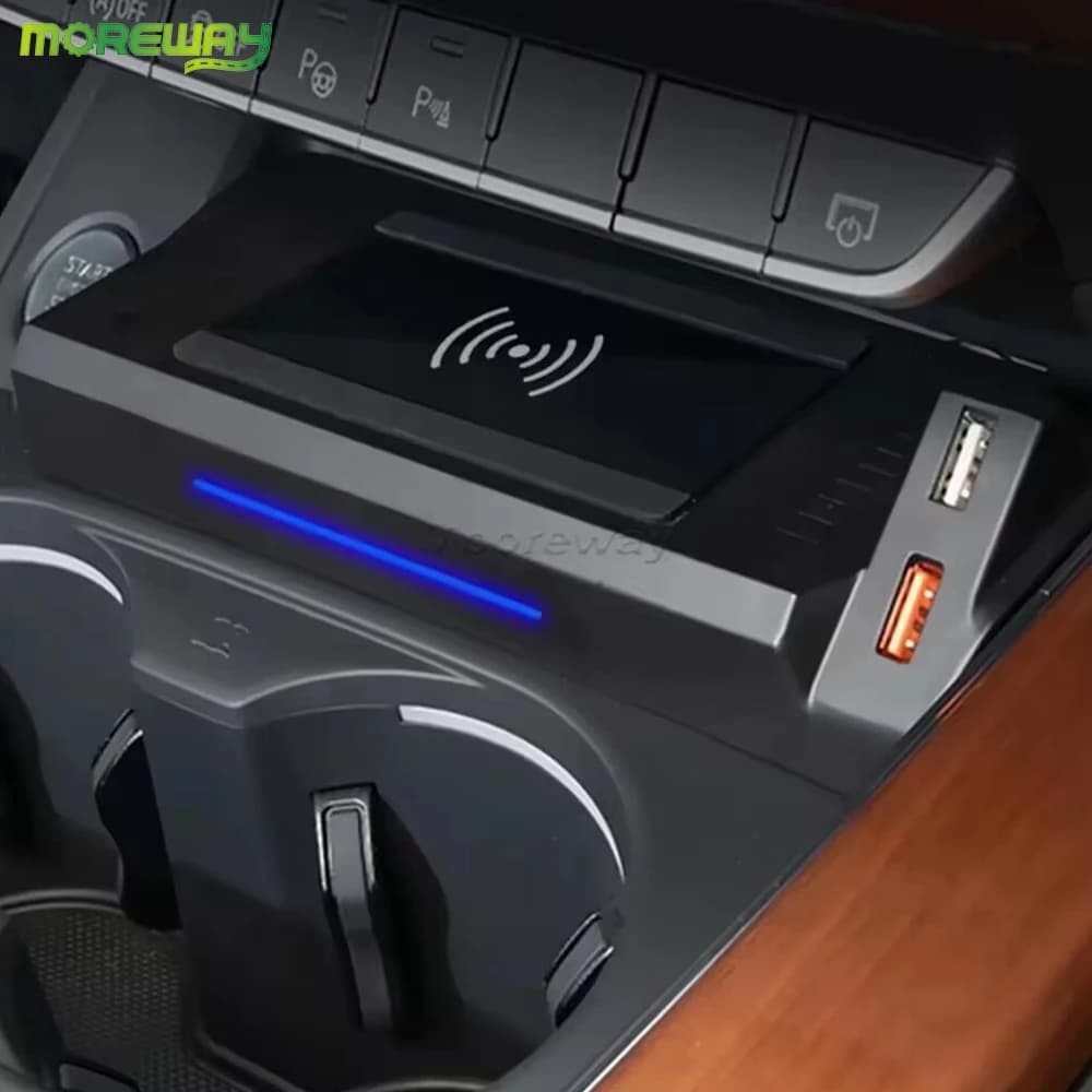 Car Charging Pad for Audi A4 B9 S4 RS4 A5 2017-2021 Wireless Charger Phone Holder Fast Charging Accessories