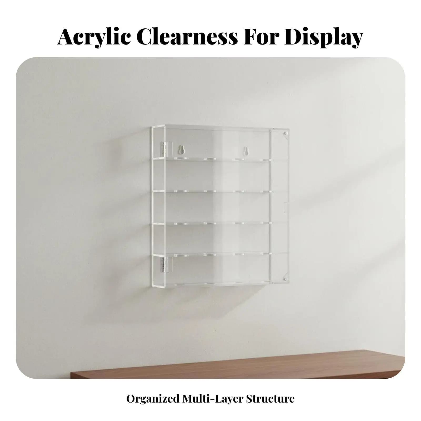 Acrylic Golf Ball Display Case Multi-Tier Clear Golf Ball Storage Holder