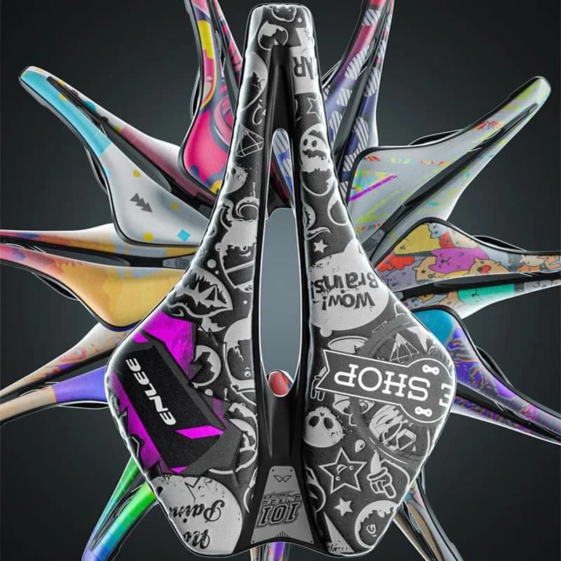 New seat cushion for mountain bike, road bike seat with super soft seat, custom ultralight composite fiber base