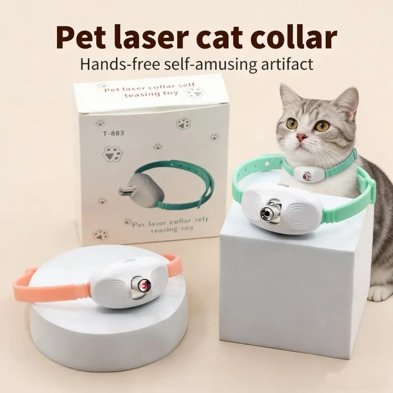 Collari laser per gatti, articoli per animali domestici, giocattoli per gatti per alleviare la noia, bastoncini per provocare i gatti, forniture di giocattoli per gatti