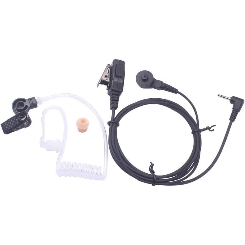 Auricolare Walkie Talkie con Microfono PTT e Tubo Acustico da 2,5 mm per Radio Motorola TLKR T3 T5 T6 T7 T8 T9 T6200C MH230R