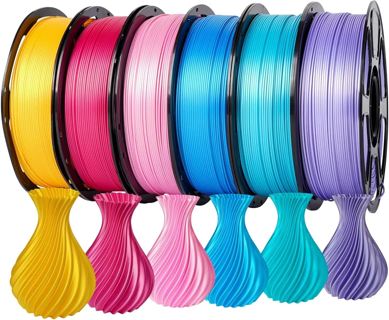 Filament PLA Silde 1.75mm, 6KG Set with 3D Printing Vacuum Packing
