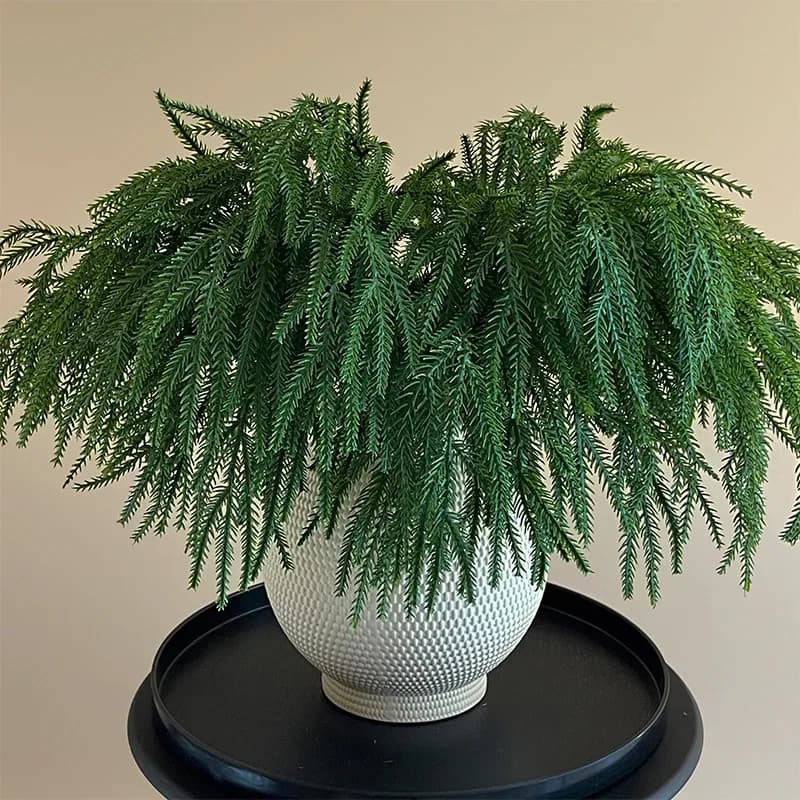 Artificial pine copper and cypress Green plastic plant Floral Christmas stay decoration Simulation Pine needle plants