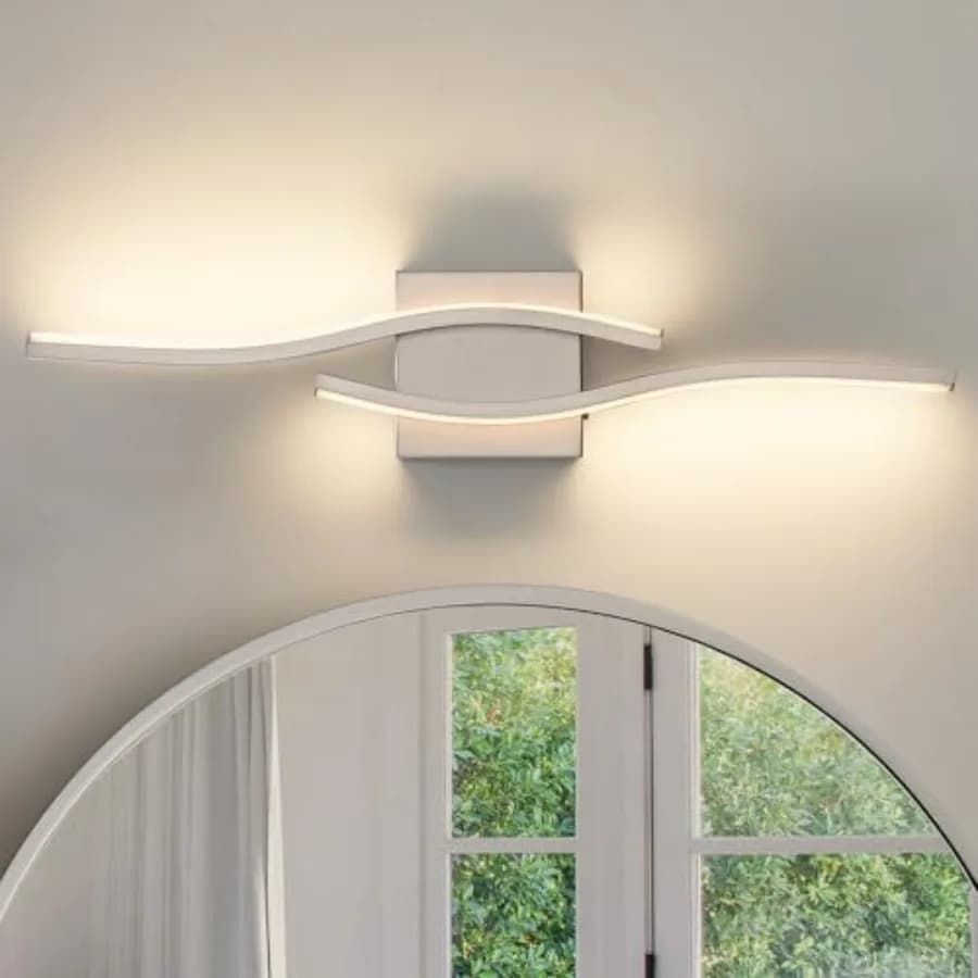 Lampade per Specchio da Bagno, Illuminazione Sopra il Lavabo 5CCT Dimmerabile, Moderna Barra Luminosa a LED per Bagno