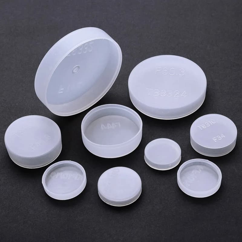 Plastic Cover PE White Translucent Vacuum Flange Cap Protective CF/KF/ISO Adapter Oil Pipe Joint Sleeve Dust Quick Installation
