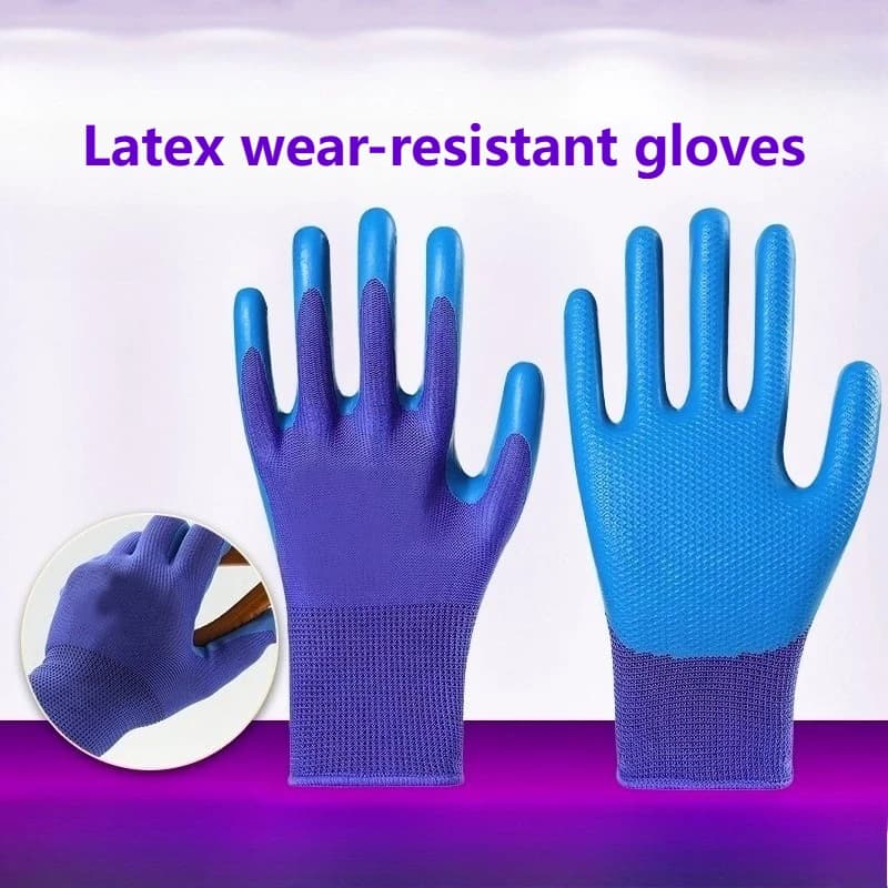 Guanti in lattice resistenti all'usura Guanti per orticole Guanti da lavoro da giardino per lavoro Protezione del lavoro Accessori di protezione di sicurezza