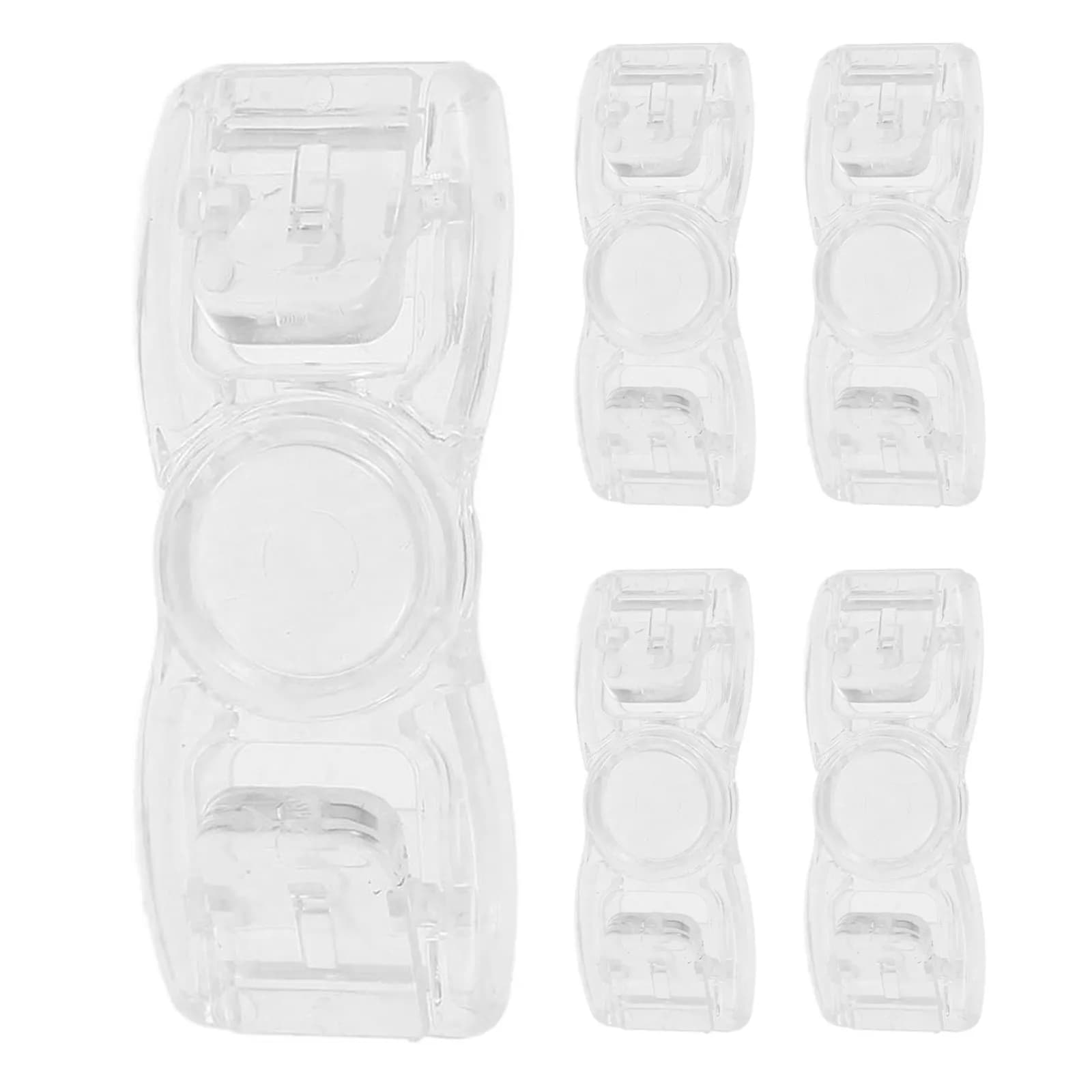 5Pcs Swimming Goggles Strap Clips Plastic Goggle Retainer Clip Snap Structure for Daily Training Competitive