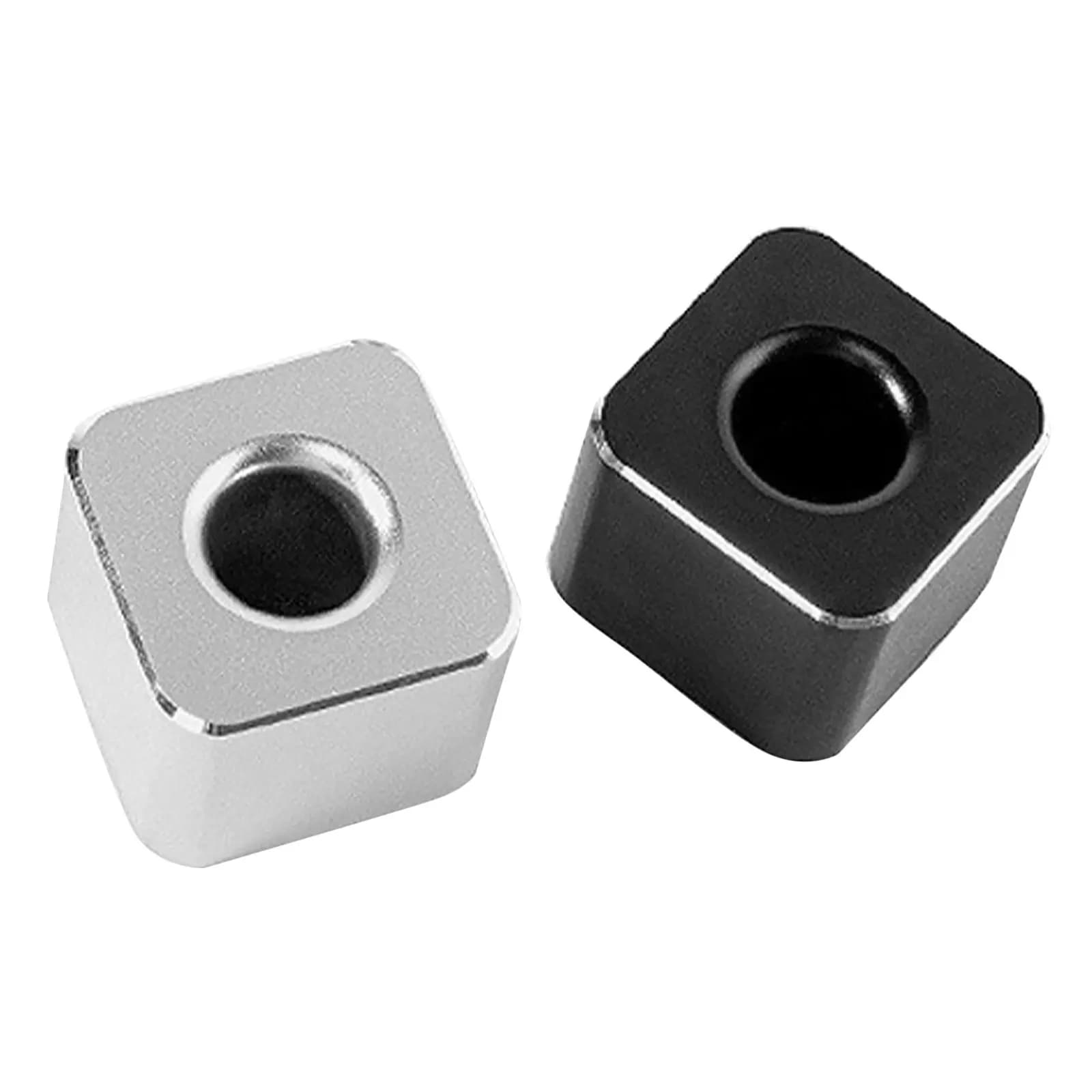 2Pcs Aluminum Pen Stand Square Lightweight Heavy Duty Desktop Pen Holder Single Slot Metal Pencil Holder Toothbrush Makeup Brush