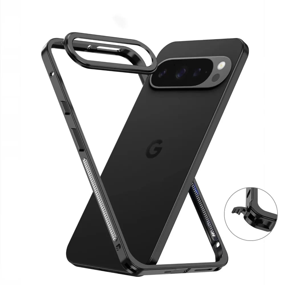 Custodia Protettiva in Metallo con Dissipazione del Calore per Google Pixel 10 9 8 Pro XL, Cornice in Lega di Alluminio Aeronautico Antiurto