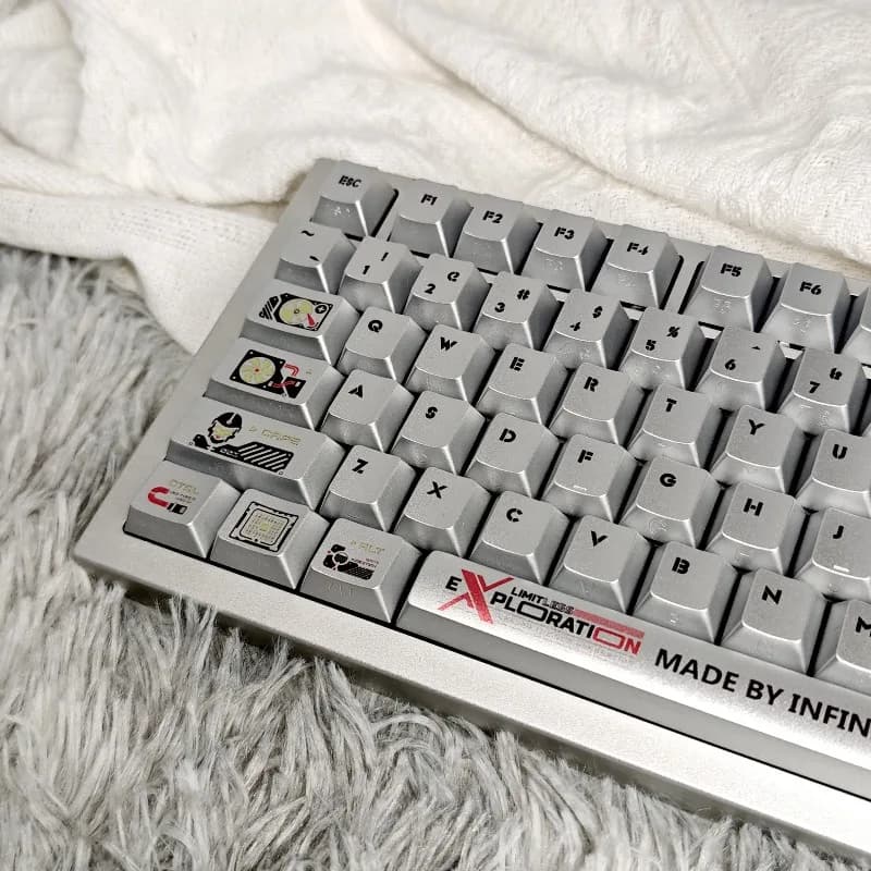 Set di copritasti a tema vernice metallizzata, copritasti personalizzati in PBT con sublimazione, profilo Cherry, accessori per tastiera meccanica da gioco