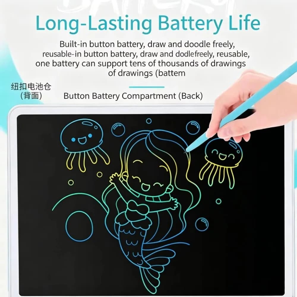 Counting Practice 11/13/16 Inch LCD Writing Board LCD Reusable Drawing Tablet Chalkboard Color Doodle Writing Tablet Gifts