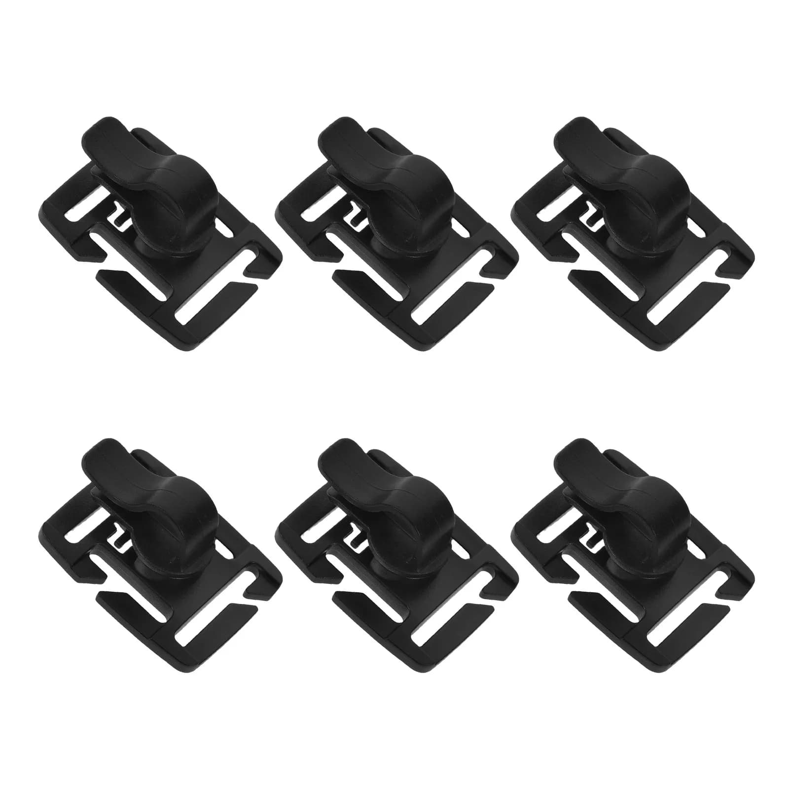 6 Pezzi Clip per Tubo Sacca Idratazione Girevole, Morsetto Leggero e Sicuro per Zaini e Cinghie di Idratazione Outdoor