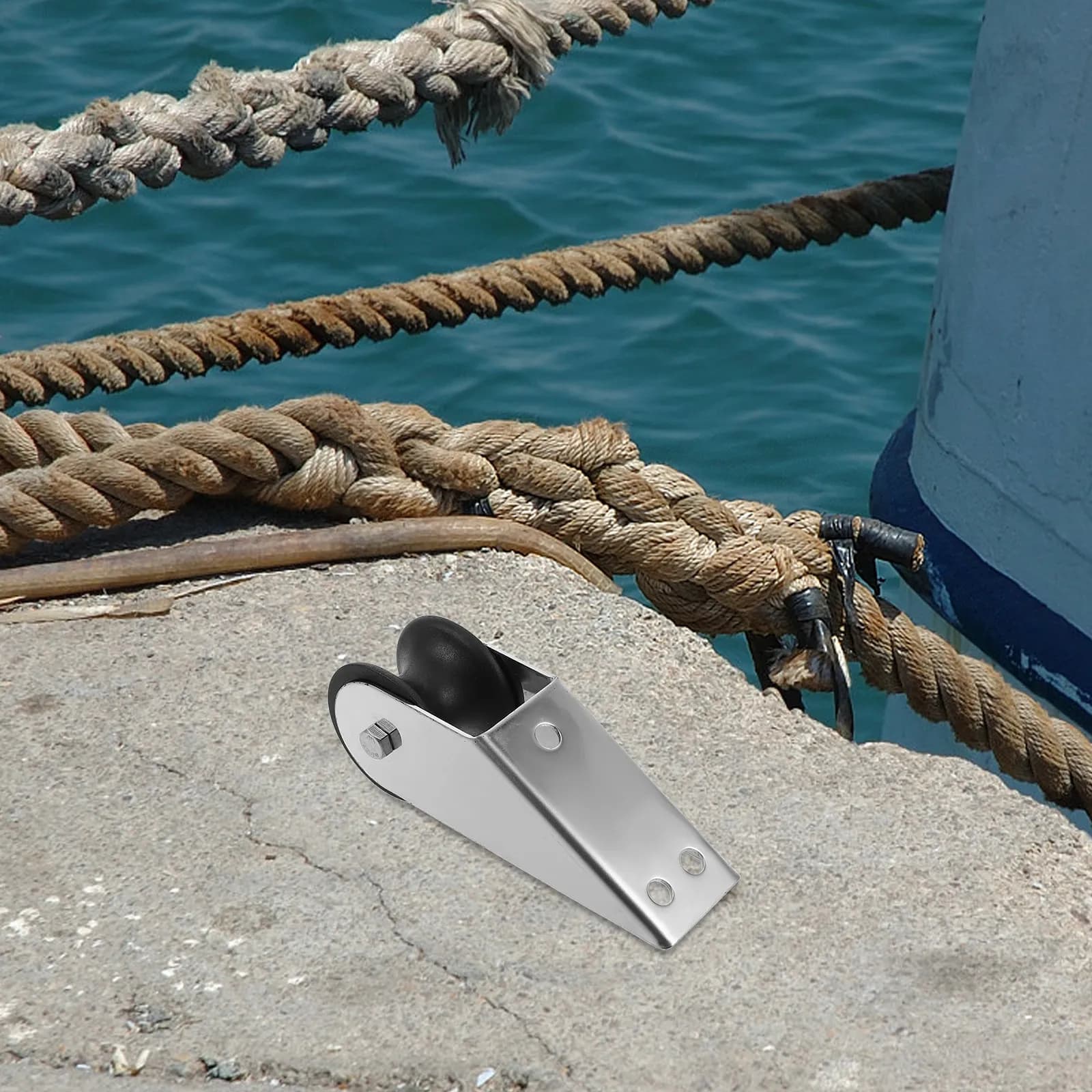 Supporto per Rullo Ancoraggio in Acciaio Inossidabile per Barche, Gruppo Ancoraggio Fisso a Prua, Accessori Nautici per Yacht, Uso su Piccole Imbarcazioni, Rullo di Prua per Rimorchio