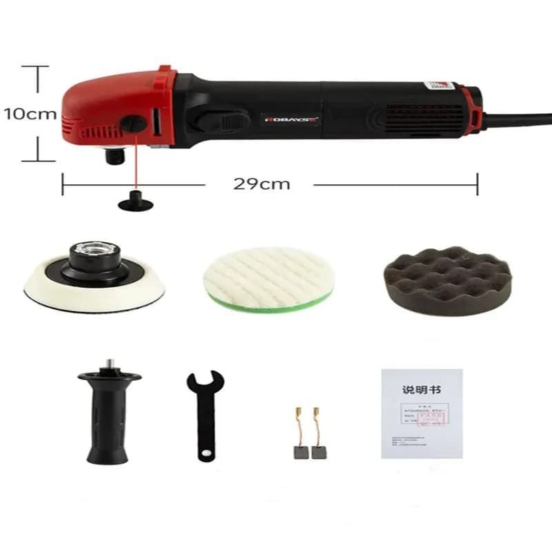 Lucidatrice Elettrica Mini per Auto PTA 3" 75mm 780W, Macchina Lucidatrice a Doppia Azione con Orbita Casuale e Tamponi in Spugna per Lucidatura e Ceratura
