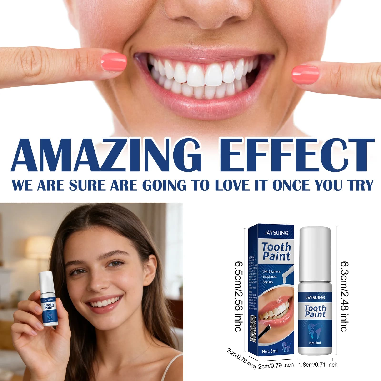 Lighting Tooth Paint, Fresh Food, Keeping Tooth Beauty, Delicate Dental Care, Easy to Apply, Tooth Shining