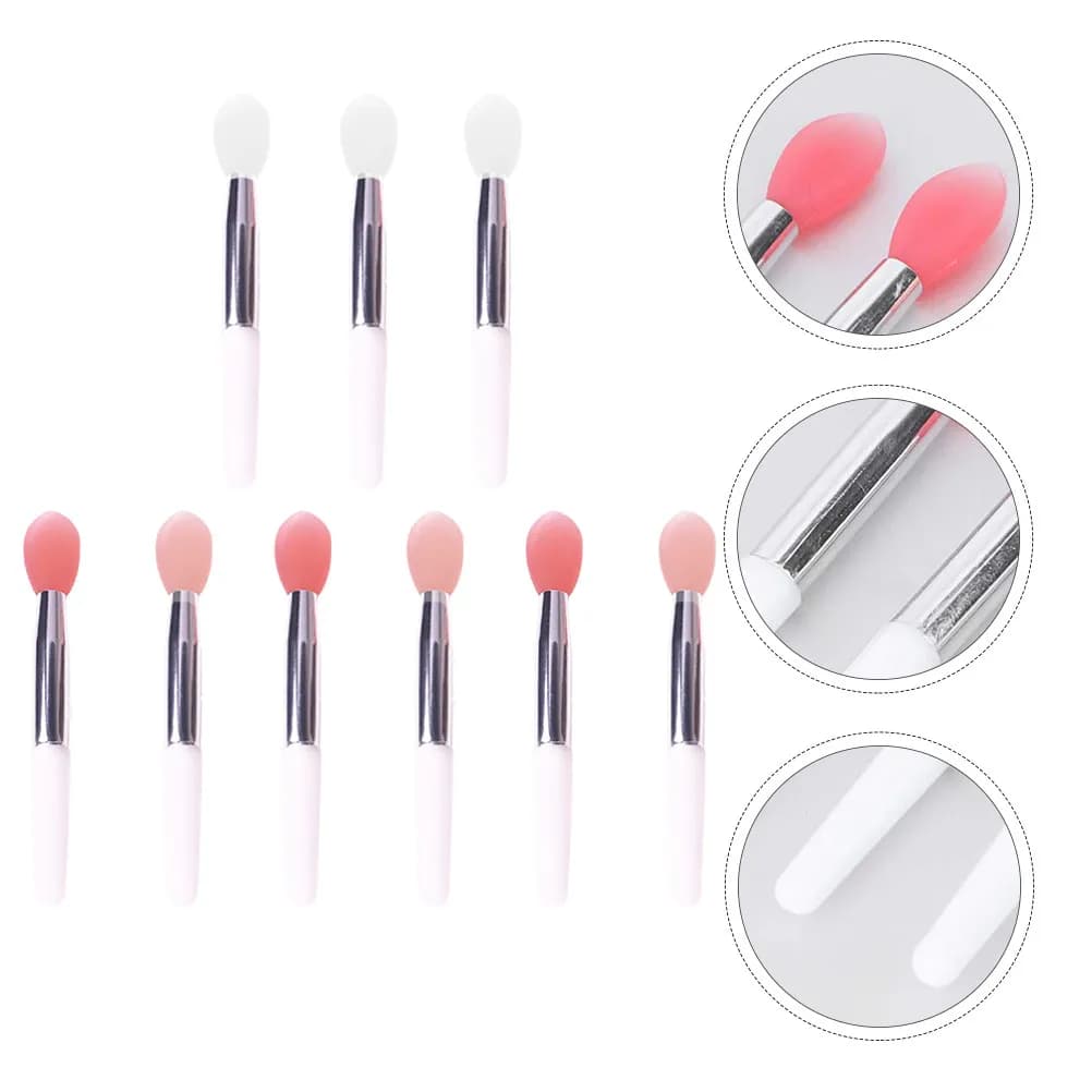 Set of 9 Labbra Silicone Brushes, Lip Applicator, Travel Laptop Tool, Lip Mask Applicator, Makeup Accessories