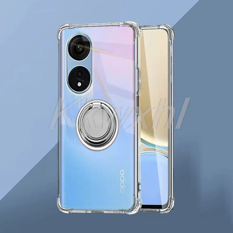 For OPPO A78 4G A58x A58 A1x A2x 5G CPH2483 CPH2495 CPH2565 Back Ring Holder Bracket Phone Case Original Shockproof Cover