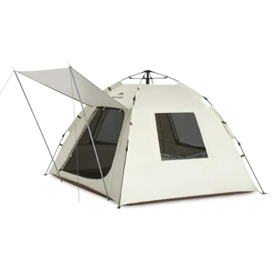 Tenda da Campeggio Istantanea Ango S per 2-3 Persone, Tenda Automatica Facile da Montare, Tenda Familiare Impermeabile con Finestre di Ventilazione