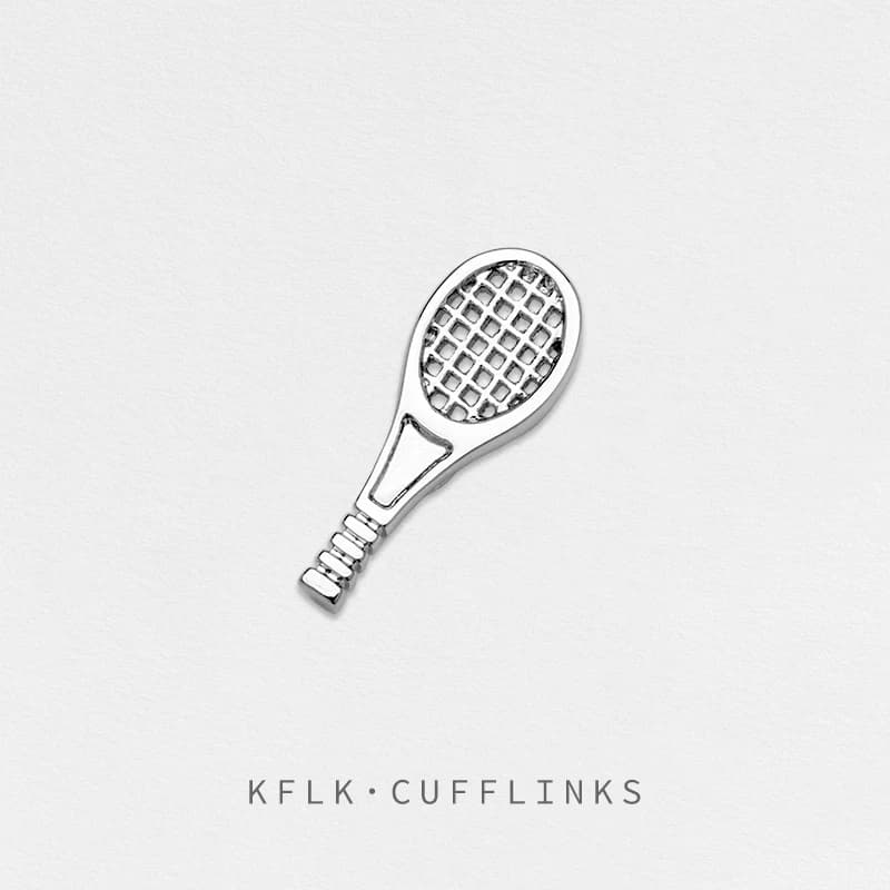 KFLK fashion tennis rack brooch exquisite brand brooch for women costumes men badge pin jewelry wholesale