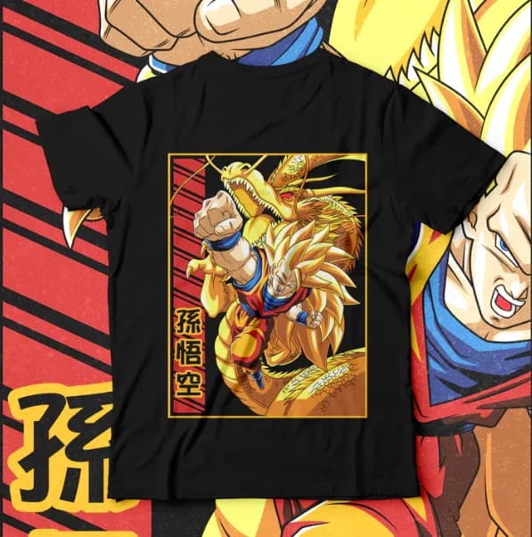 Dragon Ball 2026 Summer 100% cotone Son Goku T-shirt sportiva casual stampata in cotone 100% vintage Harajuku T-shirt neutra per bambini Top