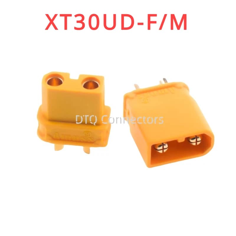 Amass 5/10 pairs XT30UD waterproof plug 2mm 15A copper plated gold male female connector for RC FPV Racing Drone battery Lipo