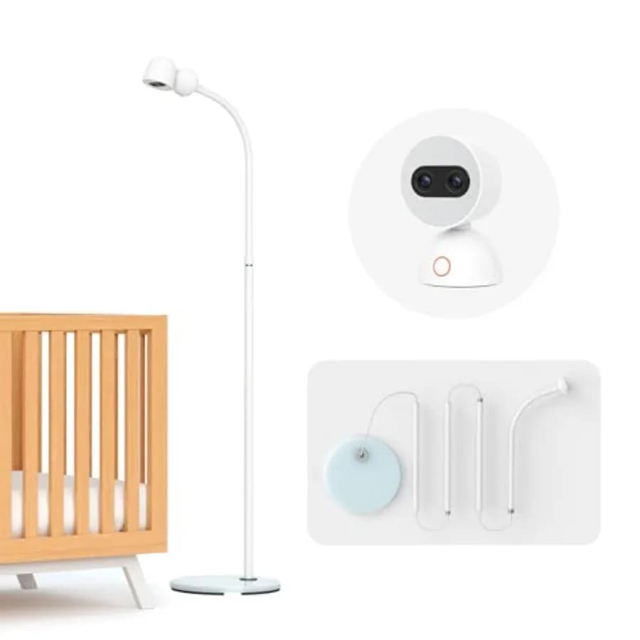 Simsky Baby Monitor Floor Support, Plug & Play, with Adjustable Internal Cable, Easy Mounting, Compatible with Camera
