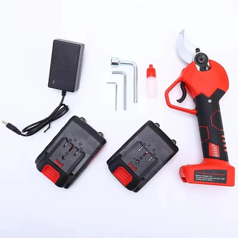 21V Garden Metal Potting Electric Scissors Battery pruning shears with 2AH battery for lithium tools for branches