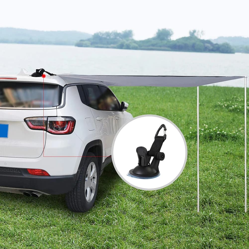 Ventosa per tenda per auto portatile che fissa il gancio per tenda da sole per tenda da sole