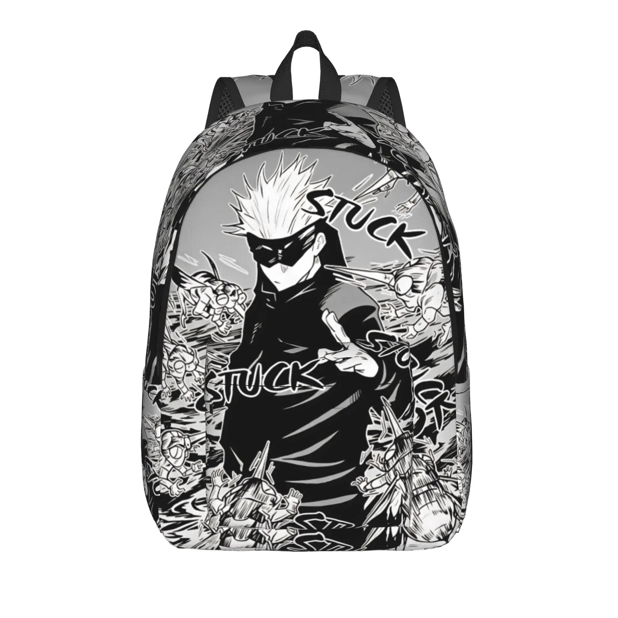 Anime Satoru Gojo Backpack Male Durable Backpacks Polyester Elegant School Bags Outdoor Colorful Rucksack