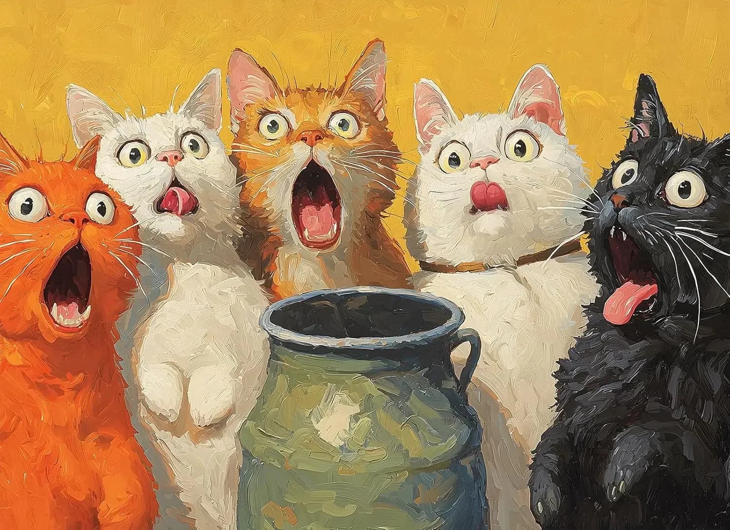 Gatti sorpressi Pittura a olio 1000/500/300/120 pezzi Puzzle Decorazioni per la casa per giochi per adulti Divertimento in famiglia Puzzle Giocattoli educativi