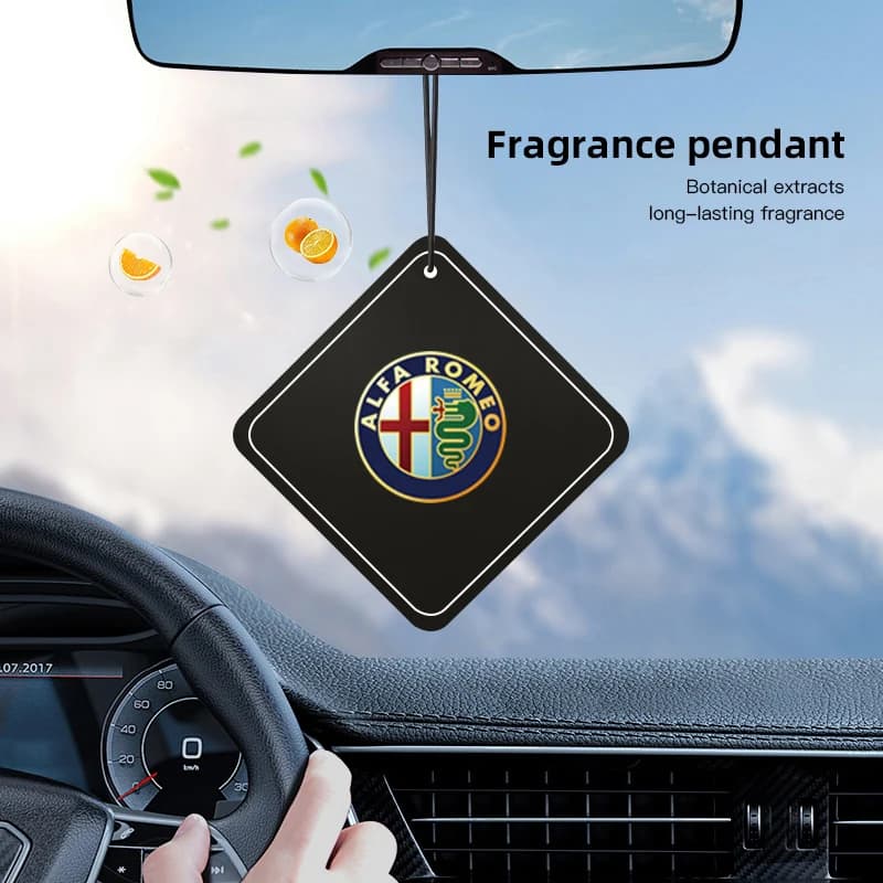 Profumatore per Auto Pendente Deodorante per Auto da Appendere per Alfa Romeo 156 159 147 4C 8C 166 Giulia Giulietta Mito Stelvio Spider GT Tonale