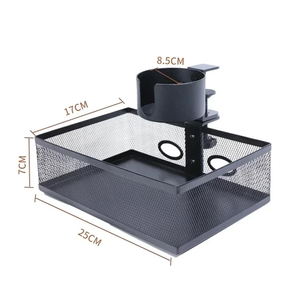 Under-desk Hidden Storage Rack 360° Rotating Desktop Socket Hook Under-desk Storage Drawer No Drilling Required