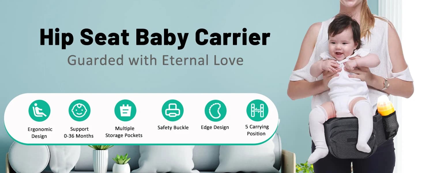 per neonati Neonati Marsupio per bambini Sgabello a vita singola YD018 twill composto grigio scuro