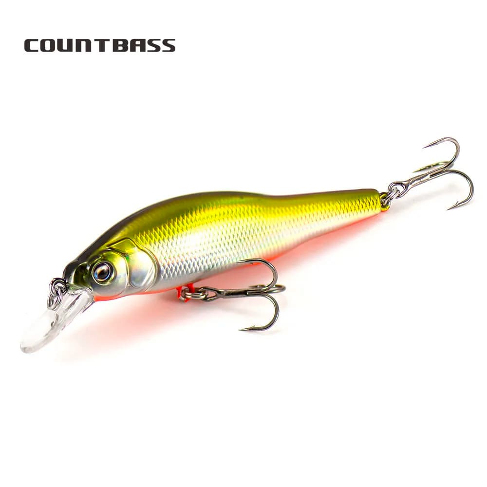 Countbass Sinking Minnow 80mm 3-1/8" 10.8g 3/8 oz. Dive 1.2-2.5m Hardbaits Fishing Lures Wobblers Jerk Your Bait Crankbaits