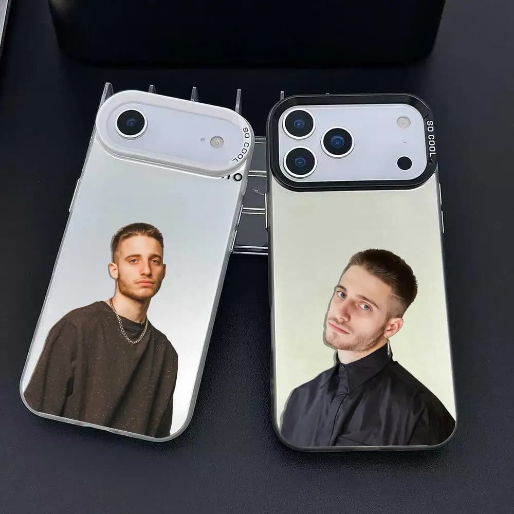 Custodia per telefono Singer V-Valentin Oliva per iPhone 17 16 15 14 13 12 11 Pro Max Air, opaca, laser, Aurora, antiurto