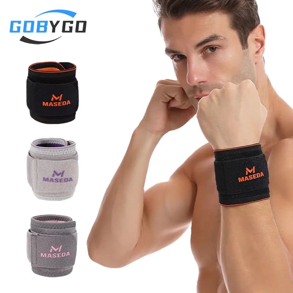 GOBYGO 1 pz flessibile regolabile sport fascia da polso tendine guaina dolore tensione articolare basket attorno compressione tutore da polso