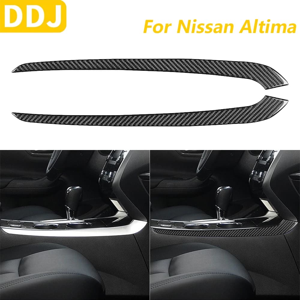 For Nissan Altima 2013-2018 Center Carbon Fiber Changing Glass Holders Both Side Trim Covering Accessories Auto Decoration Wall decal
