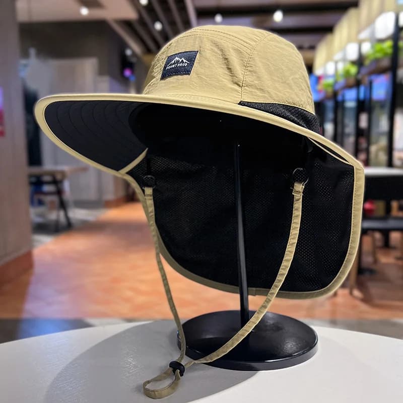 1pc protezione solare anti-UV nuovo cappello da pescatore all'aperto sottile escursionismo scialle ad asciugatura rapida protezione per il collo estivo impermeabile unisex