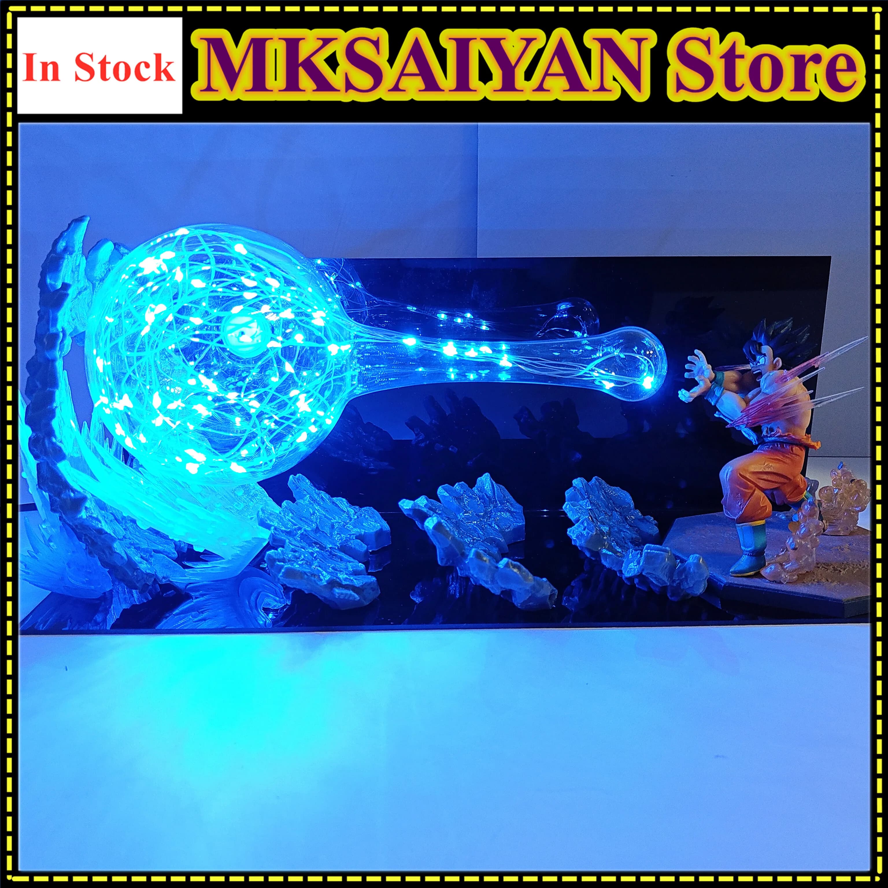 Dragon Ball Z Anime Kamehameha Goku fai da te LED Blub Light Action Figure giocattoli assemblaggio collezione di stato modello in PVC