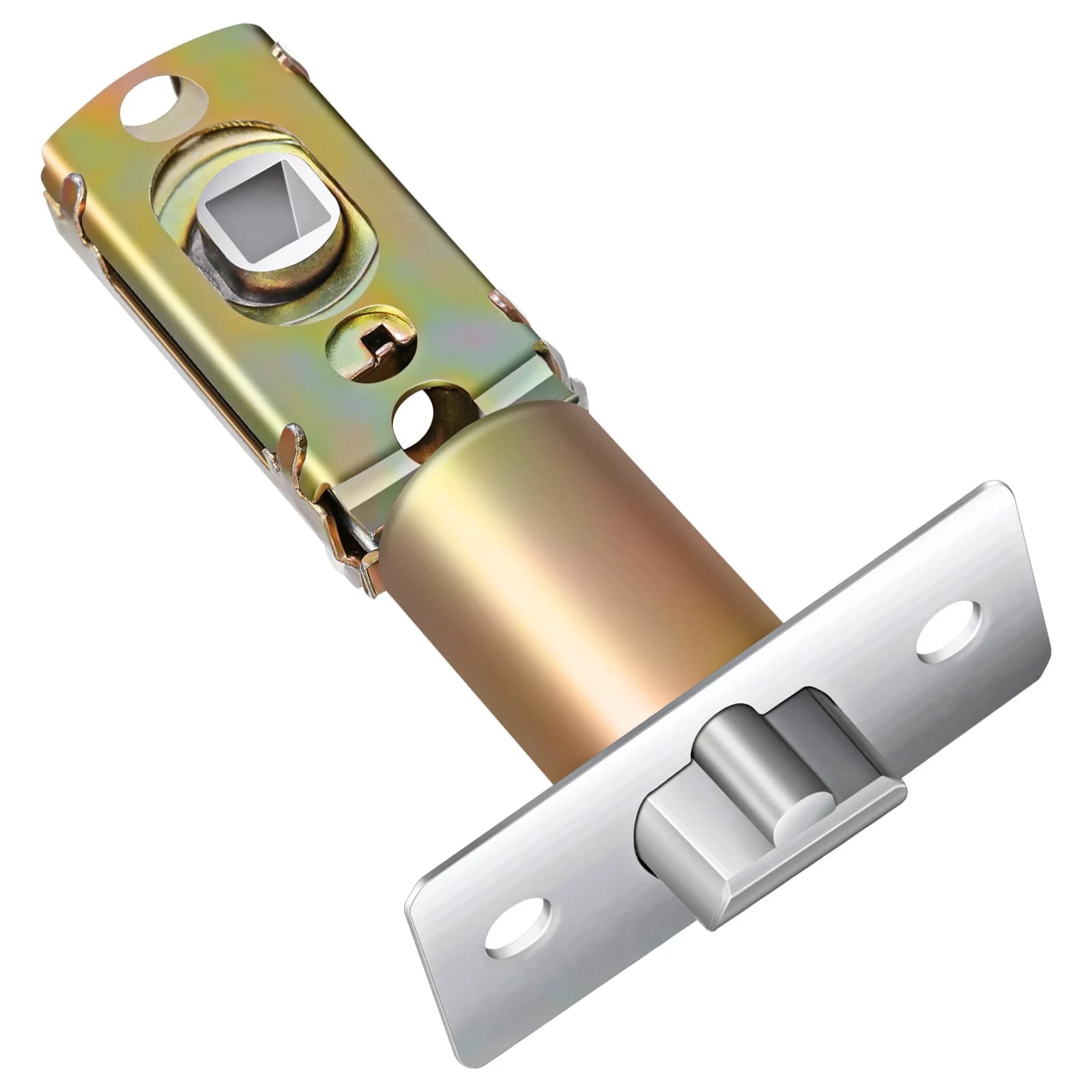 Chiusura porta regolabile in lega di zinco 45 ° Hardware di ricambio per serratura interna anteriore angolare universale, catenaccio di sicurezza adatto per porte