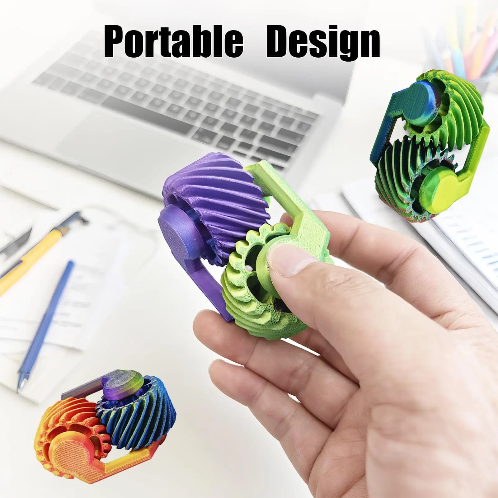 Popolare Fidget Spinner 3D stampato con punta delle dita giocattolo di decompressione mini giroscopio Fidget Toy per adulti Adolescenti Bambini