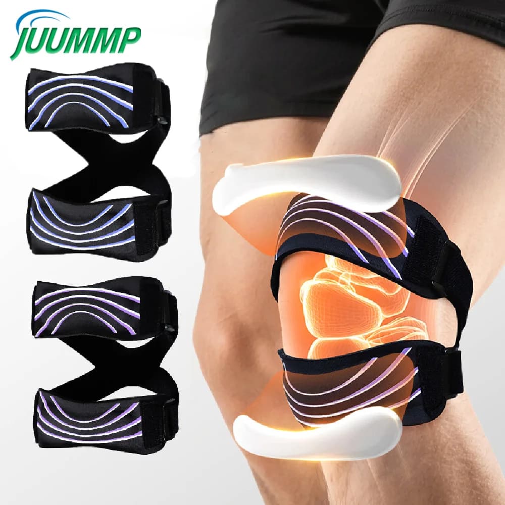 1 Fascia di Supporto per Tendine Rotulee Sportiva, Fascia Regolabile in Neoprene per Alleviare il Dolore al Ginocchio per Corsa, Ginocchio del Salterino, Lesioni da Tennis