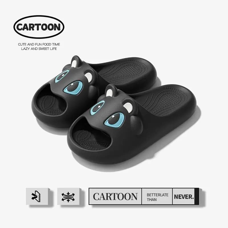Toothless Thick Sole Home Slippers for Women Men Outdoor One Piece Beach Shoes Couples Indoor House Slippers Gift