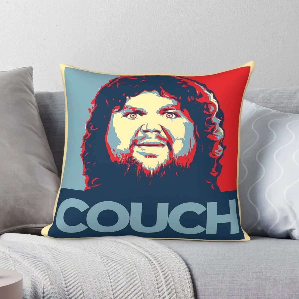 Jd Vance Couch Square Pillowcase Polyester Linen Velvet Printed Zip Decorative Sofa Seater Cushion Cover Wholesale