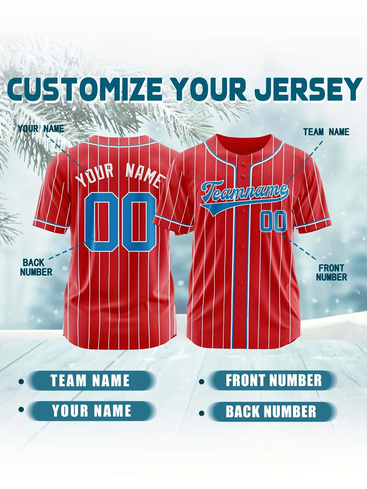 Custom Baseball Jerseys: Personalized Names, Numbers, and Logos Moisture-Wicking Baseball Jerseys