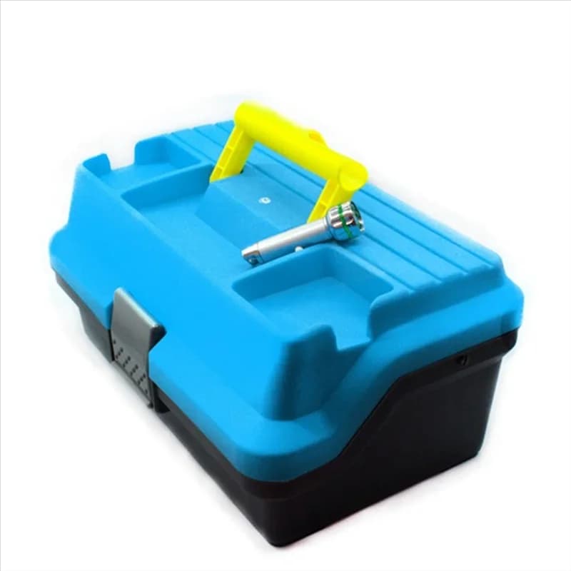 Waterproof 3-Tier Fishing Tackle Box Storage Box Portable Fishing Tackle Strong Corrosion Resistant Storage Box Reusable Durable