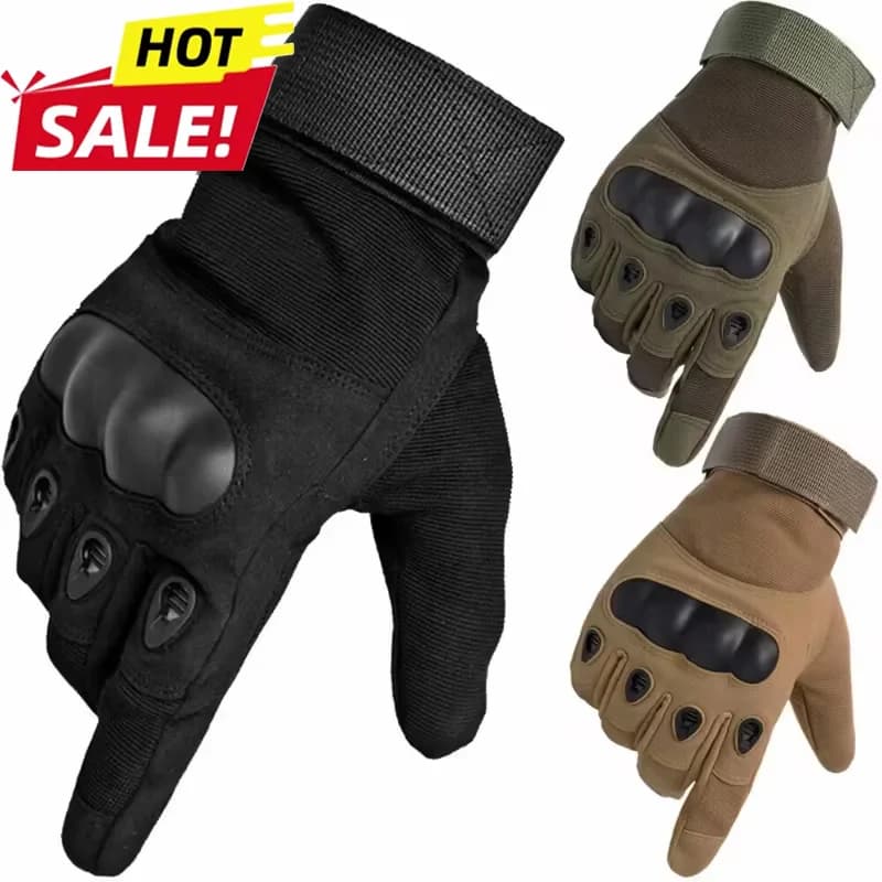 Guanti Tattici per Caccia, Campeggio, Escursionismo, Paintball, Tiro, Ciclismo, Sci, Guanti da Moto con Dita Intere Consegna veloce 4-6 giorni Arrivo