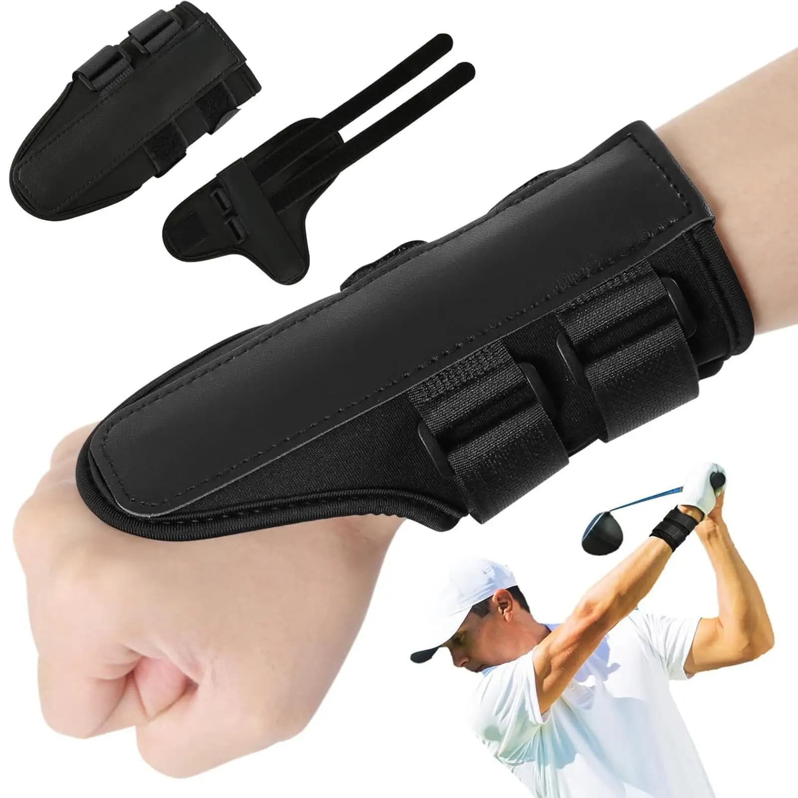 Supporto da Polso per Allenamento Golf, Ausilio per Correzione del Swing, Allineamento del Gesto, Fascia da Polso per Pratica