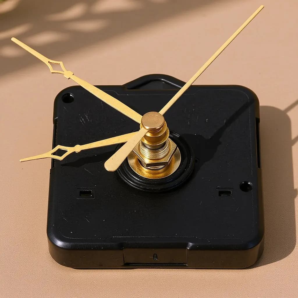 Set di 1 movimento silenzioso al quarzo per orologio da parete, kit di ricambio con meccanismo a batteria per riparazione